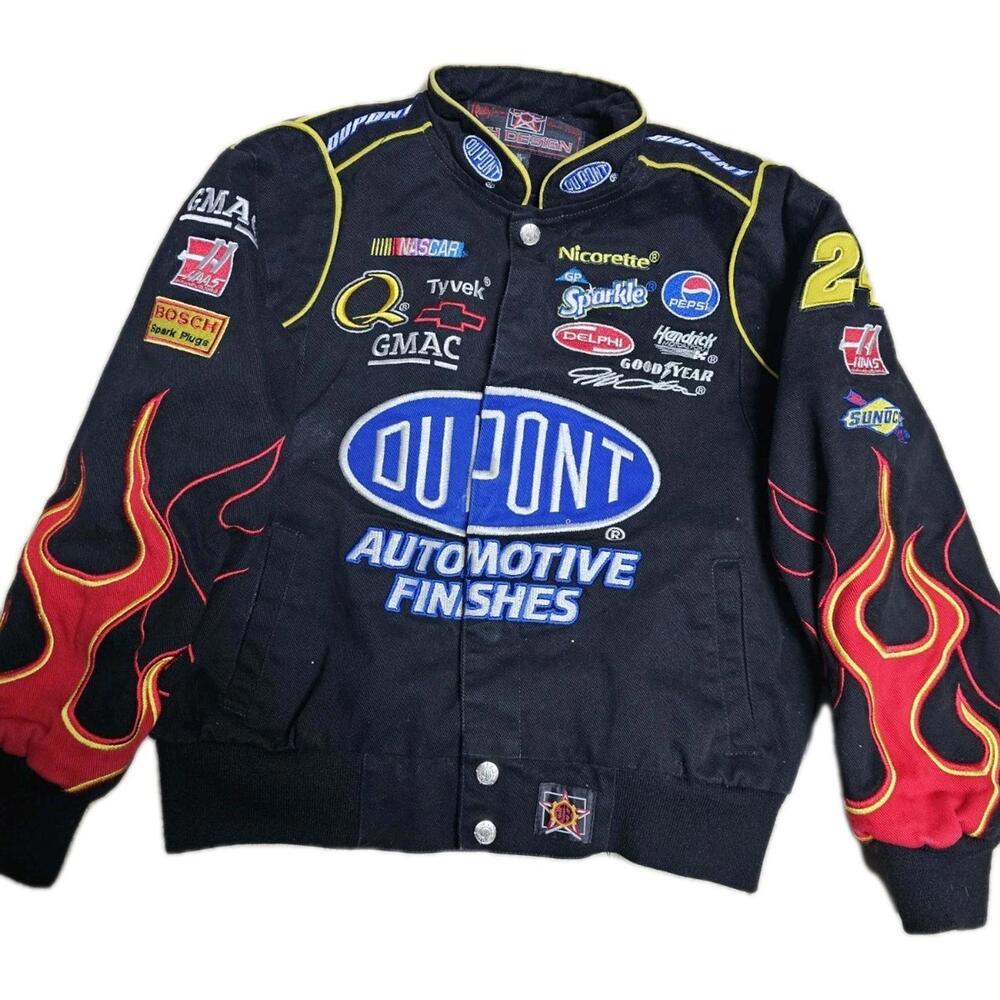 Vintage Chase Authentic Jeff Gordon Dupont NASCAR Jacket Size Youth 7/8
